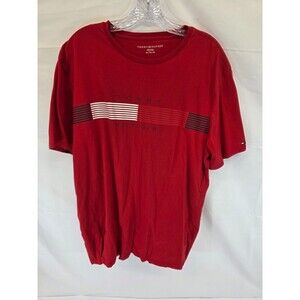 Tommy Hilfiger Men's 100% Cotton Graphic T-Shirts Red XL